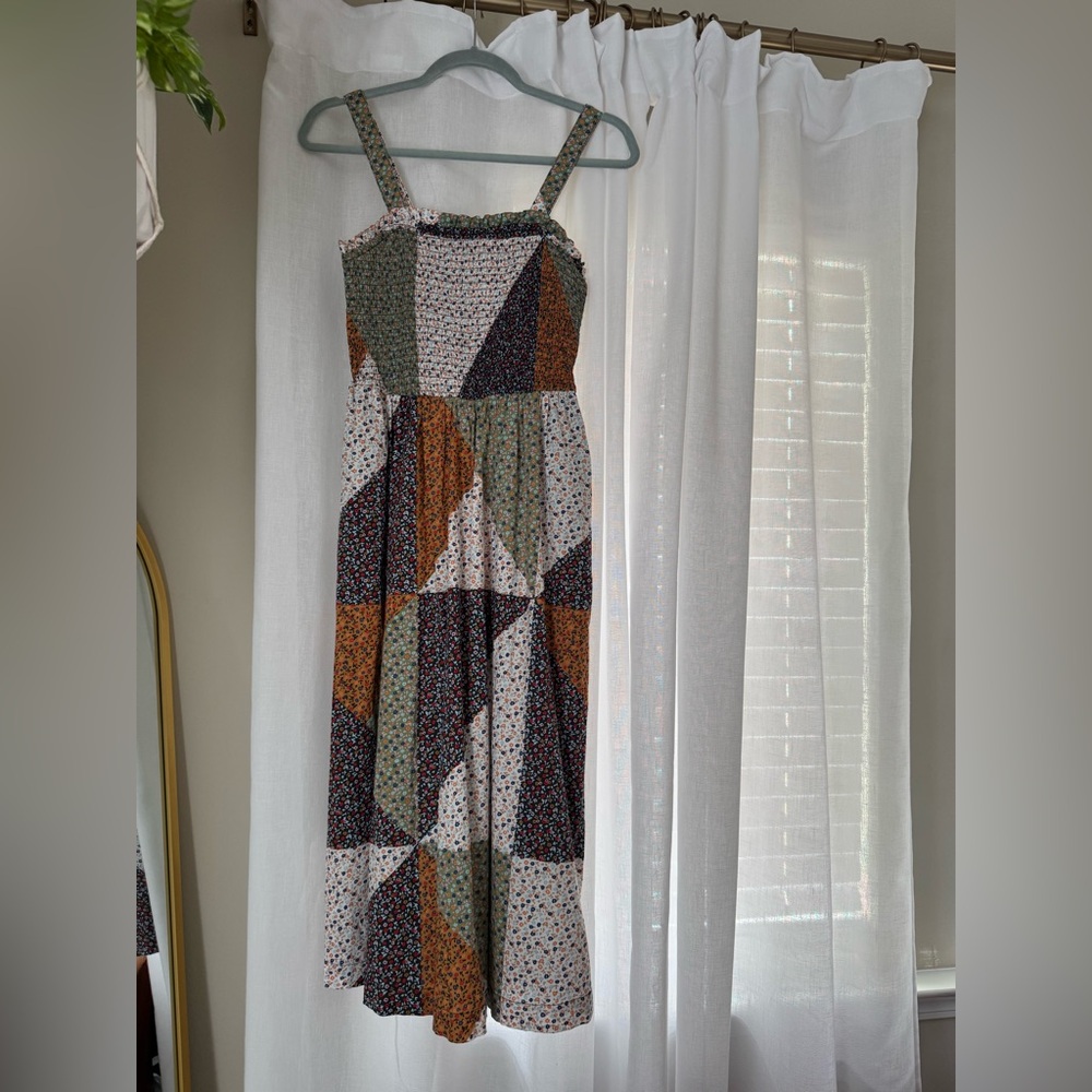 Patchwork Midi Dress